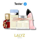 Combo de 4 Perfumes Tester – CH Feminino, Light Blue, Chloé e Good Girl Blush