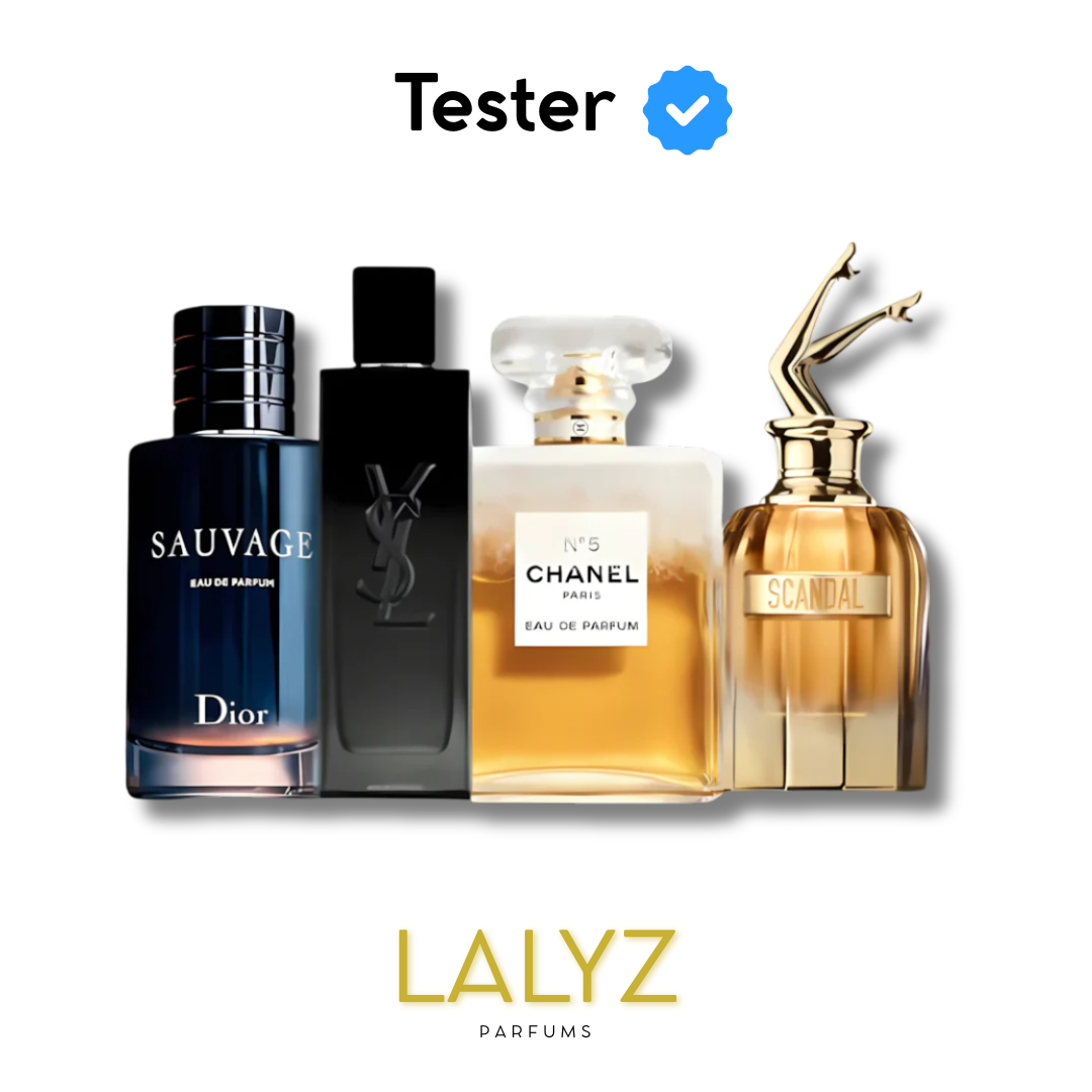 Combo de 4 Perfumes Tester – Scandal, YSL myslf, Chanel N5 e Scandal Absolu 100ml