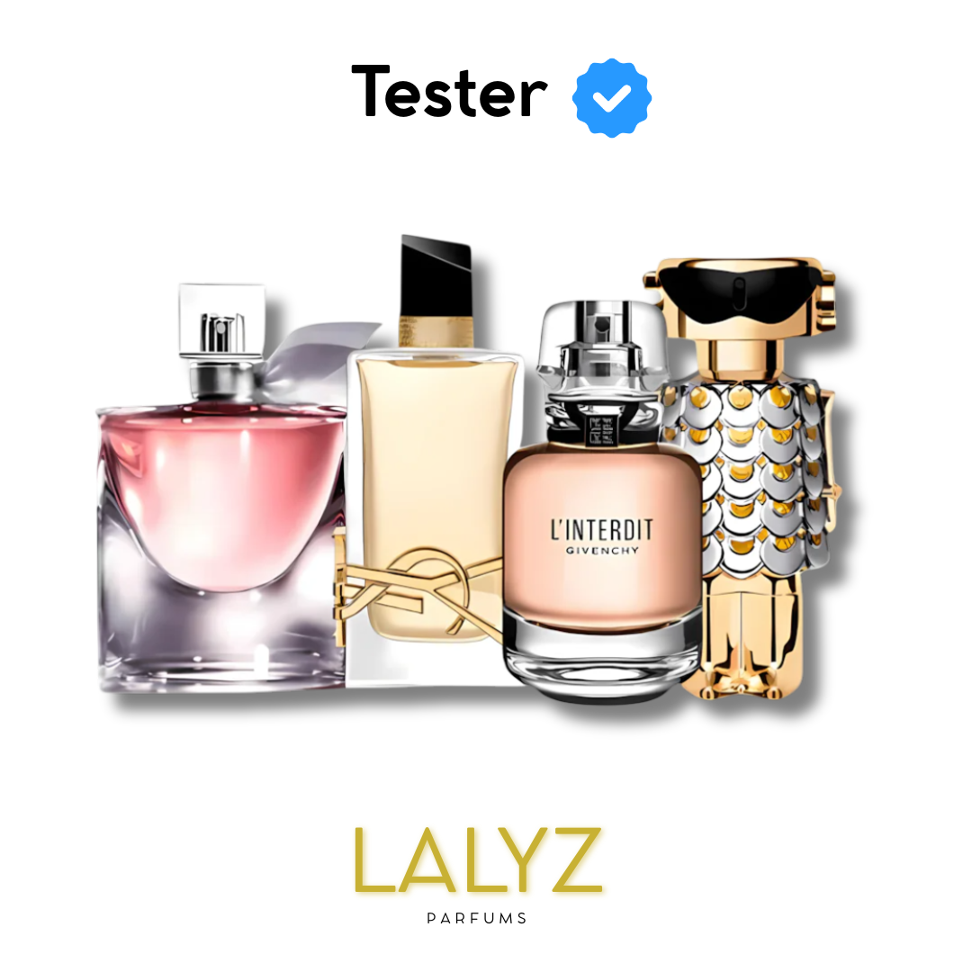 Combo de 4 Perfumes Tester – Libre, Fame, Línterdit e La vie est belle